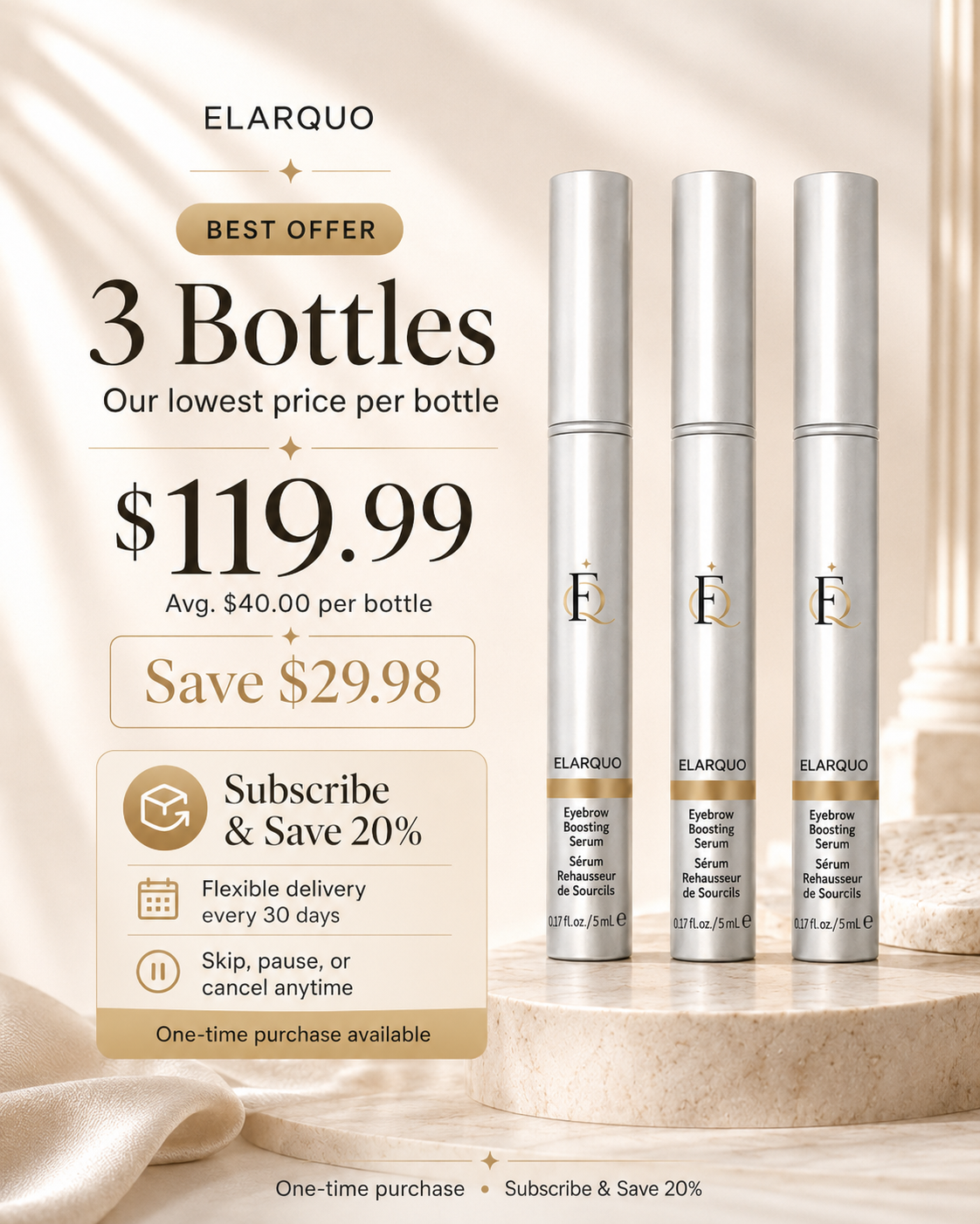 Your natural brows only more visible.