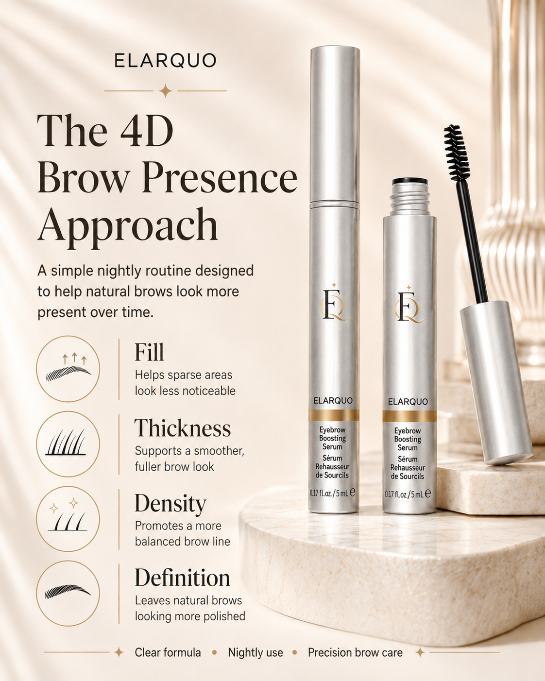 Your natural brows only more visible.