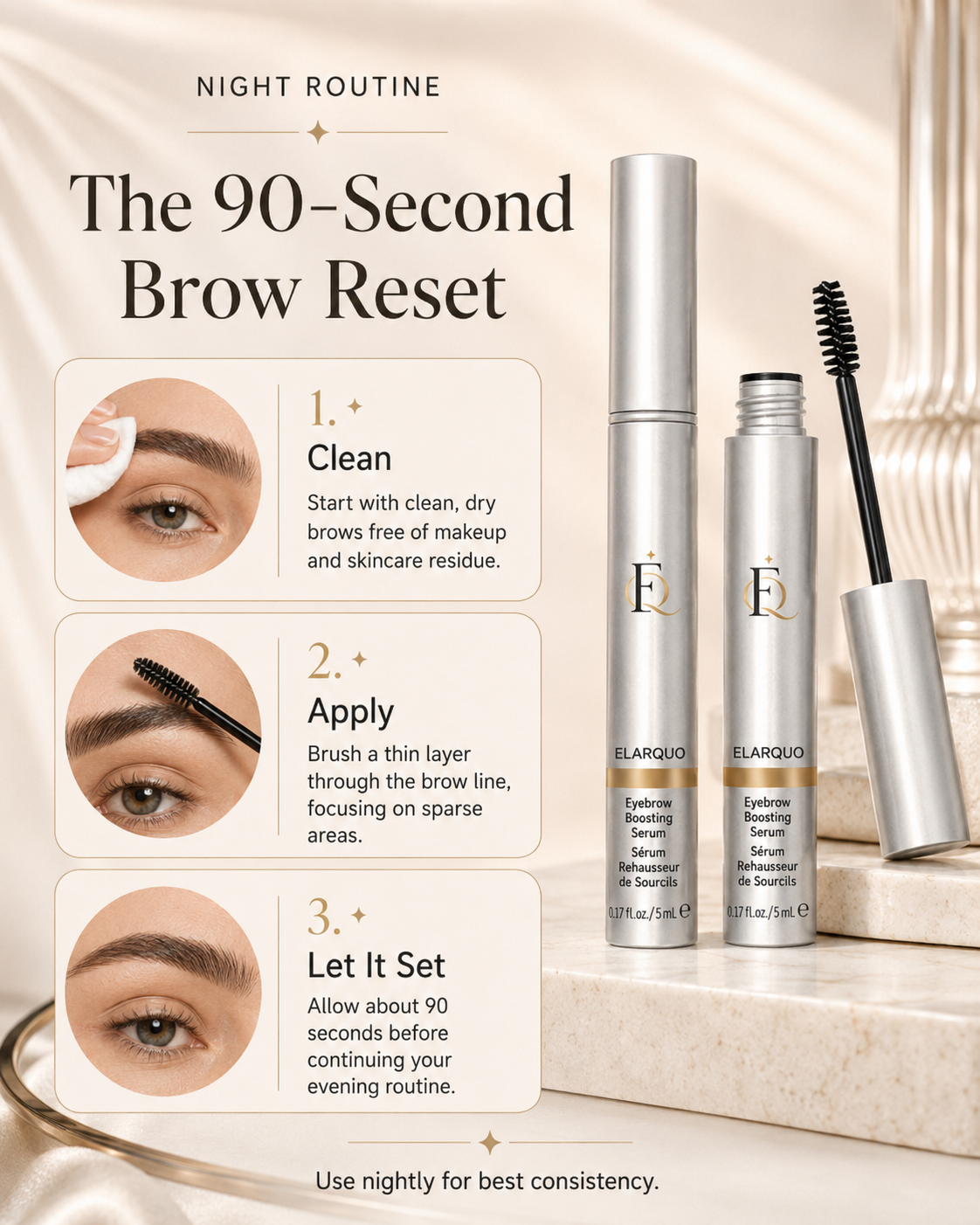Your natural brows only more visible.
